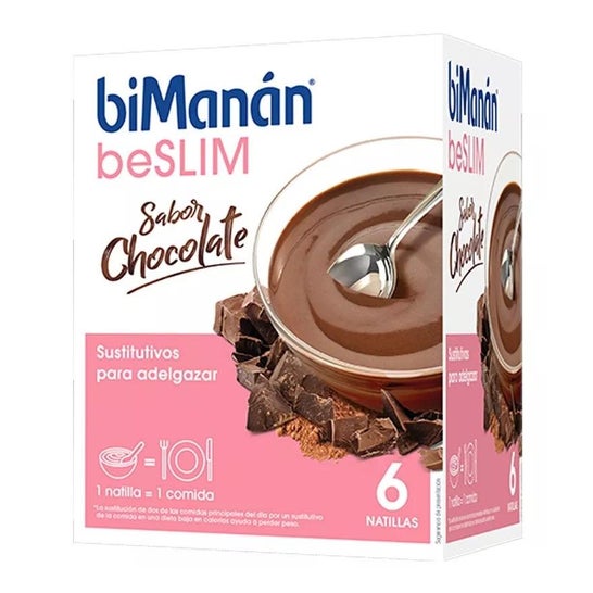 biManán Natillas Sustitutivas Sabor Chocolate 6uds