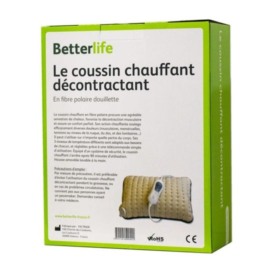 Almohadilla térmica descontracturante Betterlife 1ut