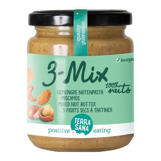 Terrasana 3-Mix Crema Frutos Secos Sin Cacahuete Bio 250g