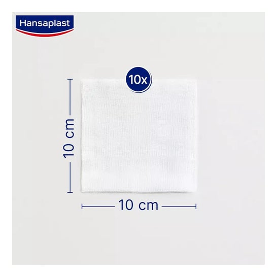 Hansaplast Med+ Gasas Estériles Suaves 10x10cm 10uds
