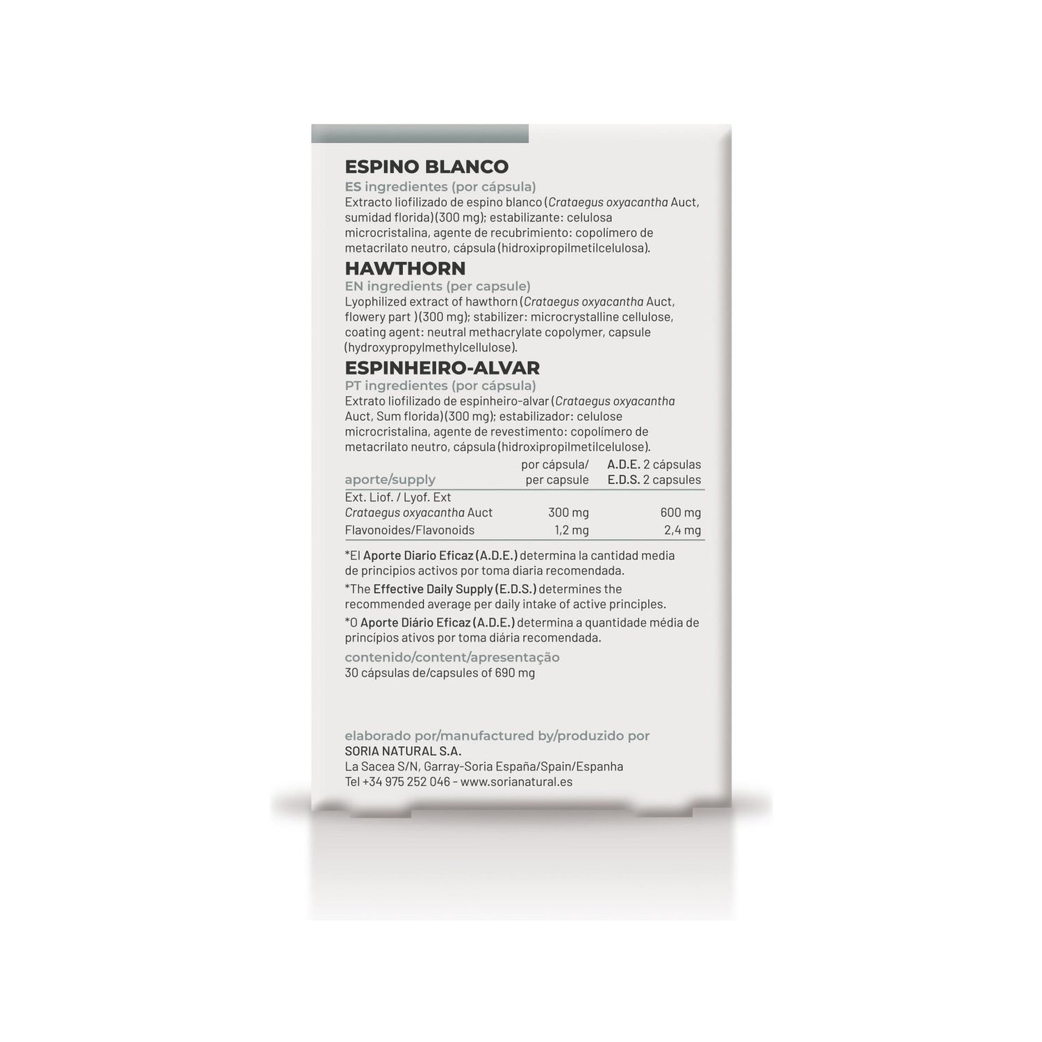 Espino Blanco Xxl 30c Soria Natural