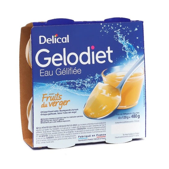 Delical Gelodiet Gel de agua Verg 4 X120