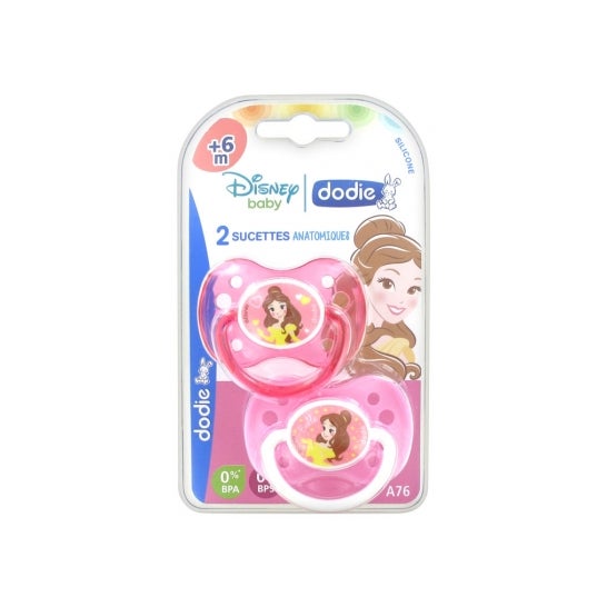 Dodie Chupete Anatómico Silicona Bella +6 M Nº76 2 uds