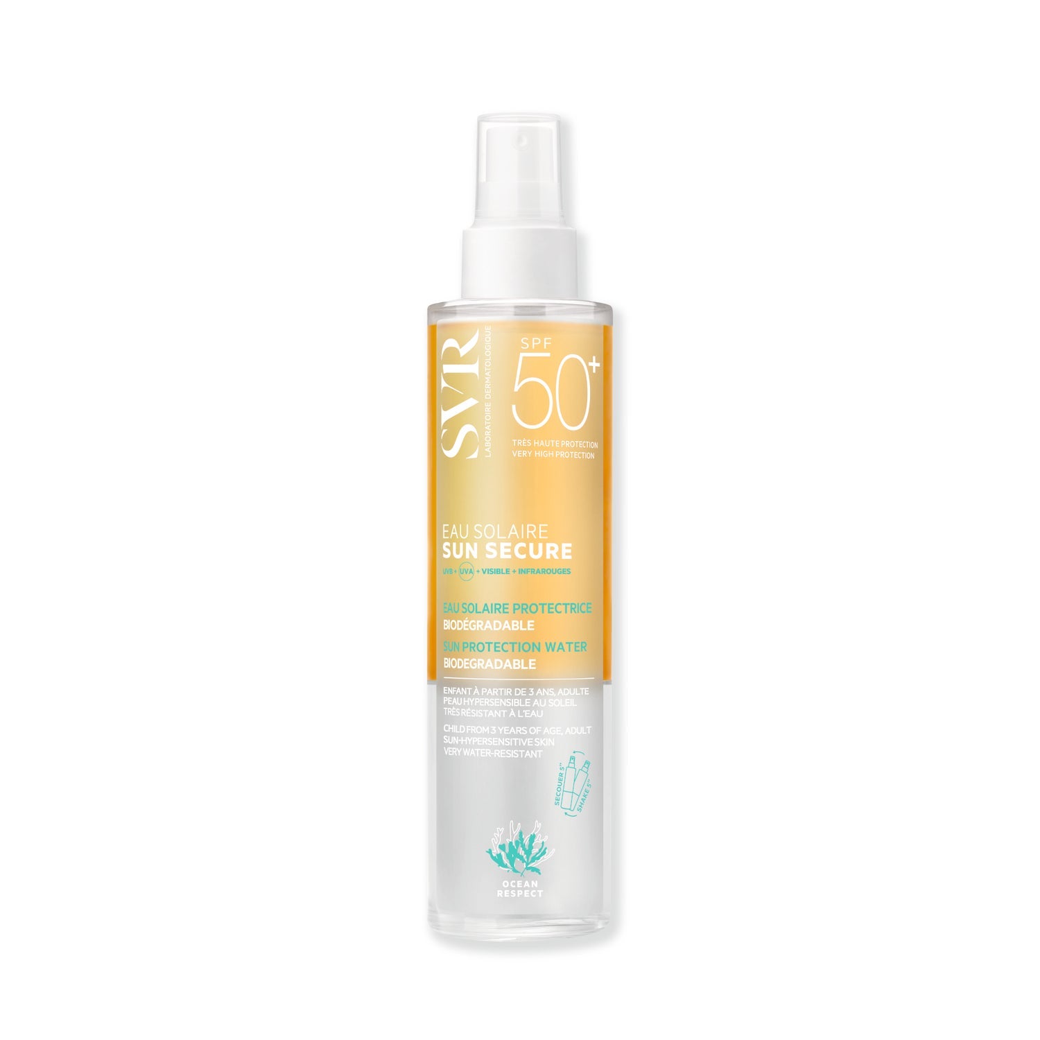 SVR Sun Secure Eau Solaire Agua Solar SPF50+ Spray 200ml
