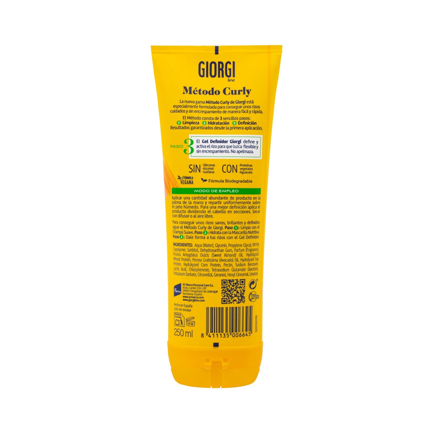 Giorgi Curly Gel Definidor 250ml