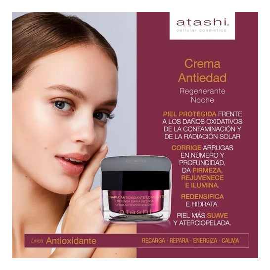 Atashi® Terapia Antioxidante Longetive Crema Antiedad 50ml