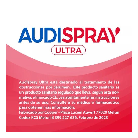 Audispray Ultra Tapones de Cerumen 20ml