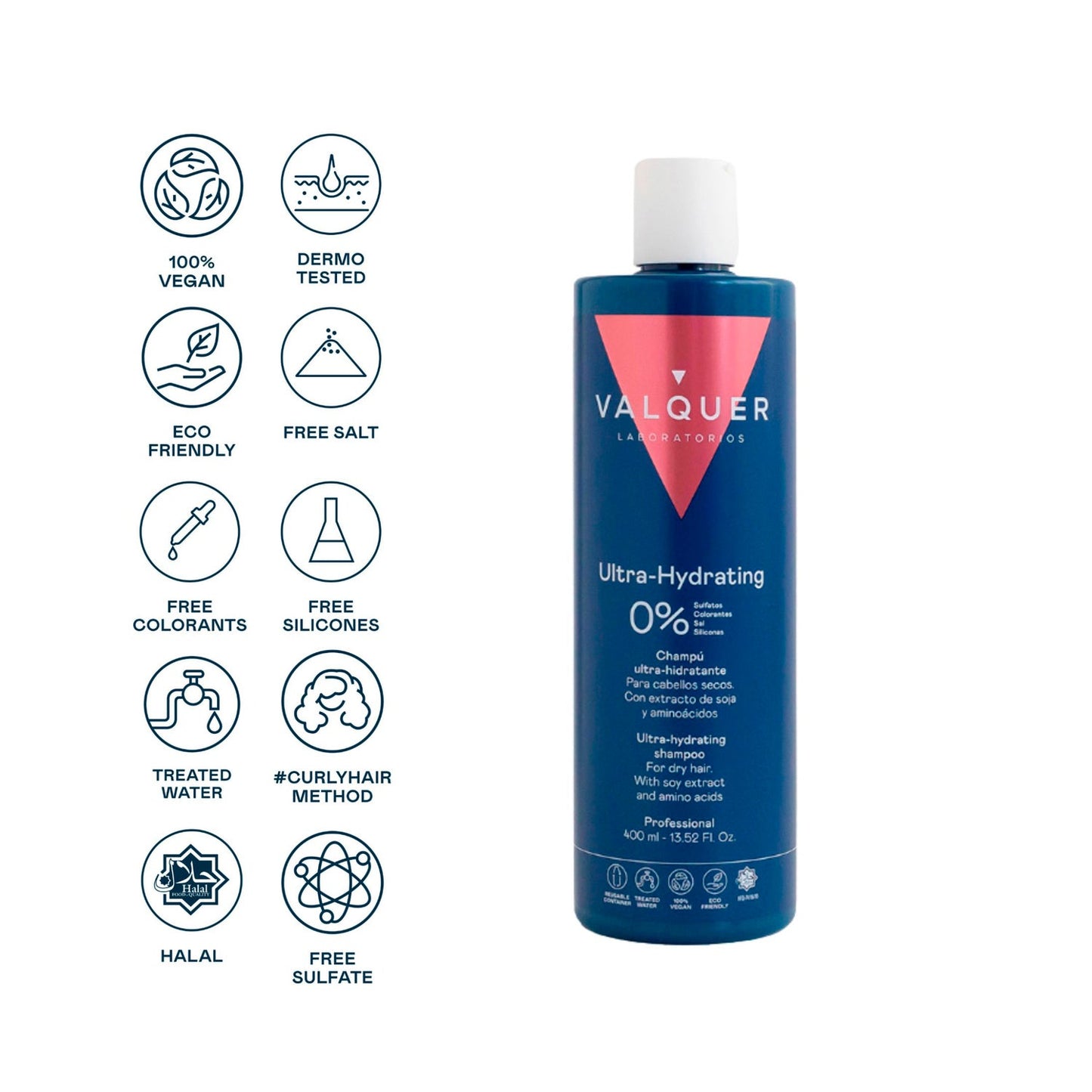 Valquer Champú Ultrahidratante Cabellos Secos 400 ml
