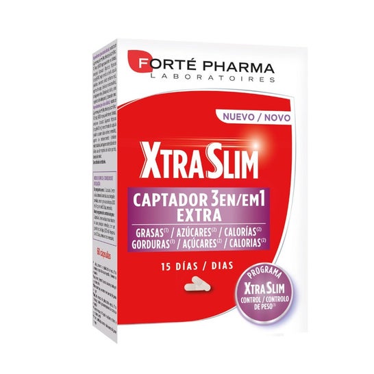 Forté Pharma XtraSlim Captador 3 en 1 Extra 60caps