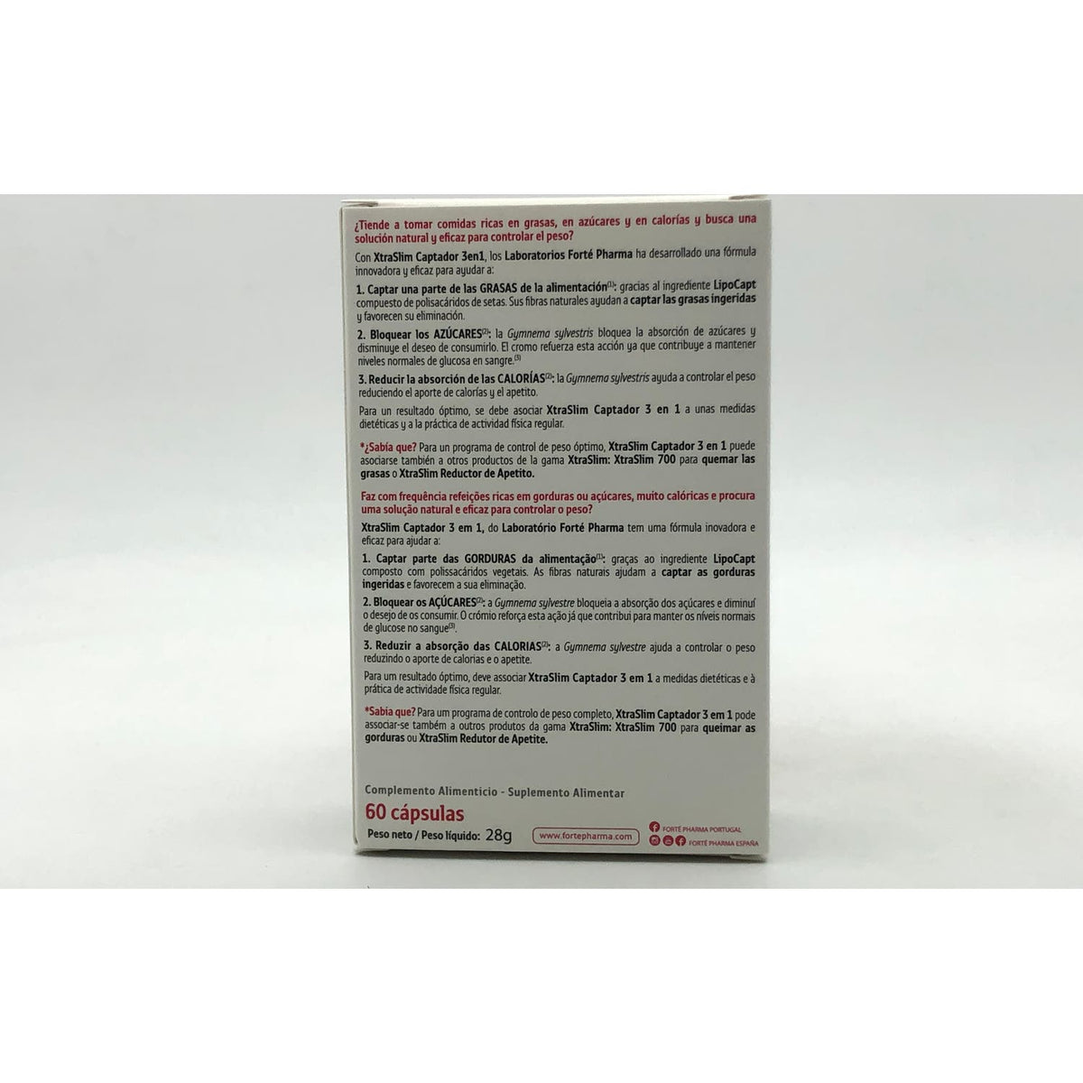 Forté Pharma XtraSlim Captador 3 en 1 Extra 60caps