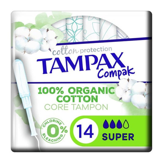 Tampax Tampones Compak Algohodon Super 14uds
