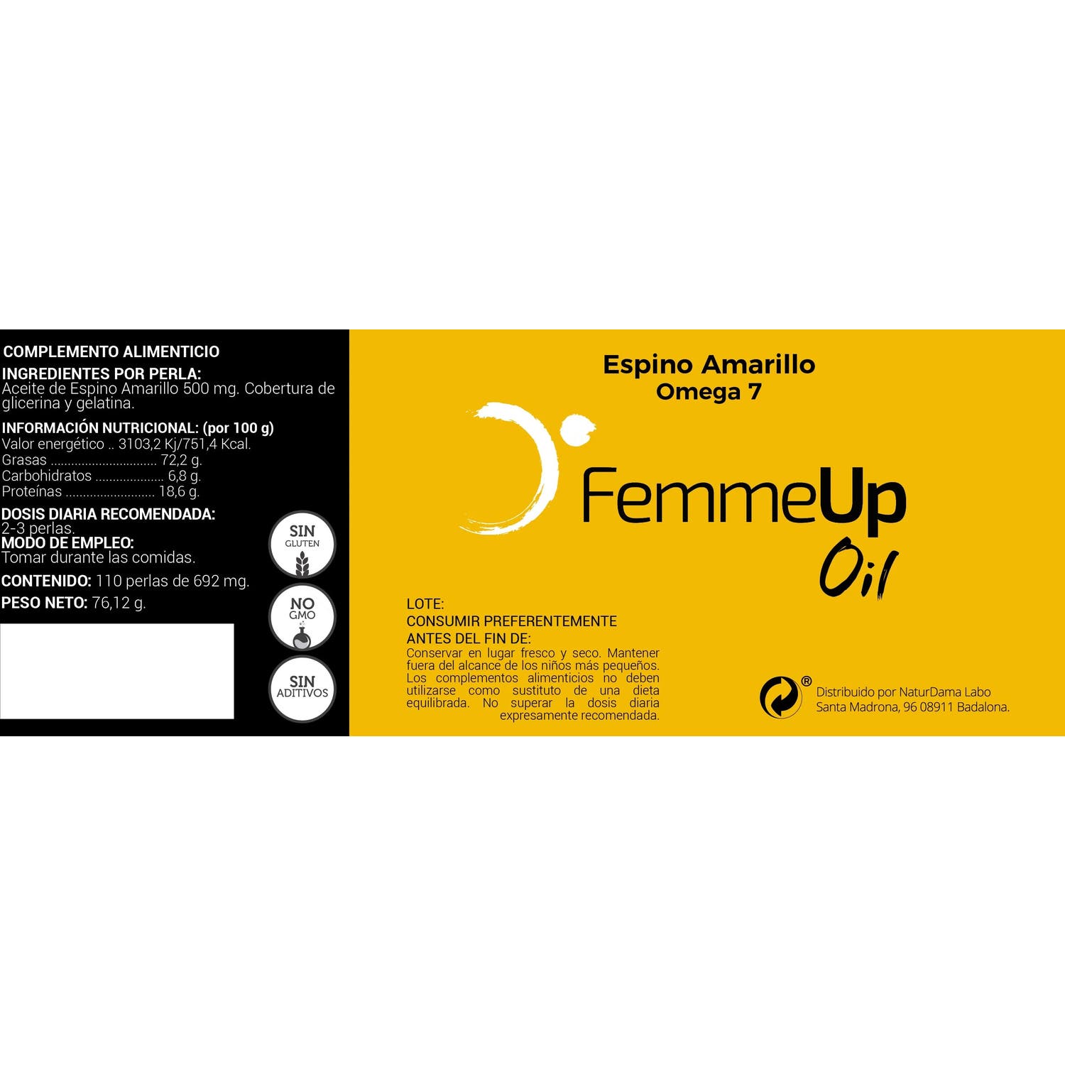 FemmeUp Oil 110 perlas