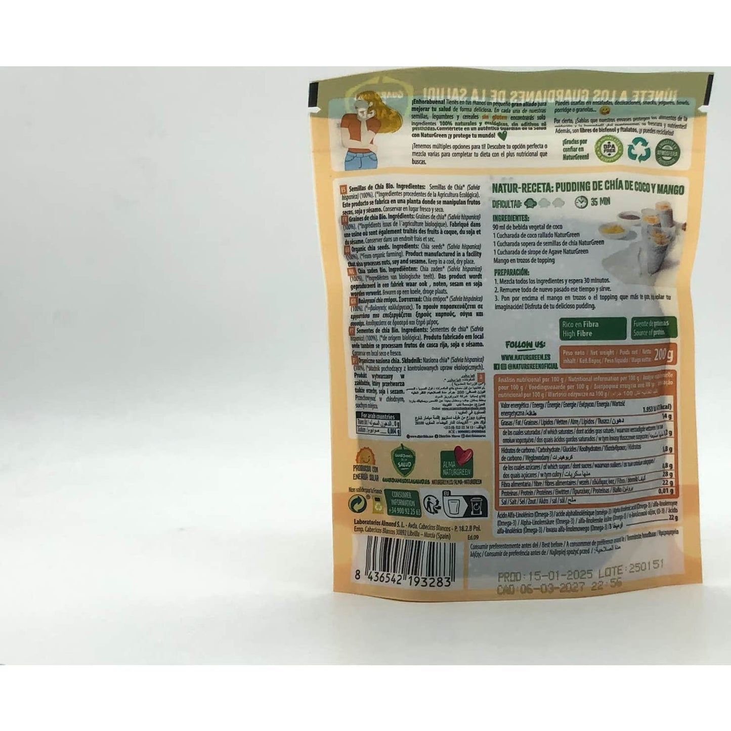 Naturgreen Semillas De Chía Ecológicas 200g