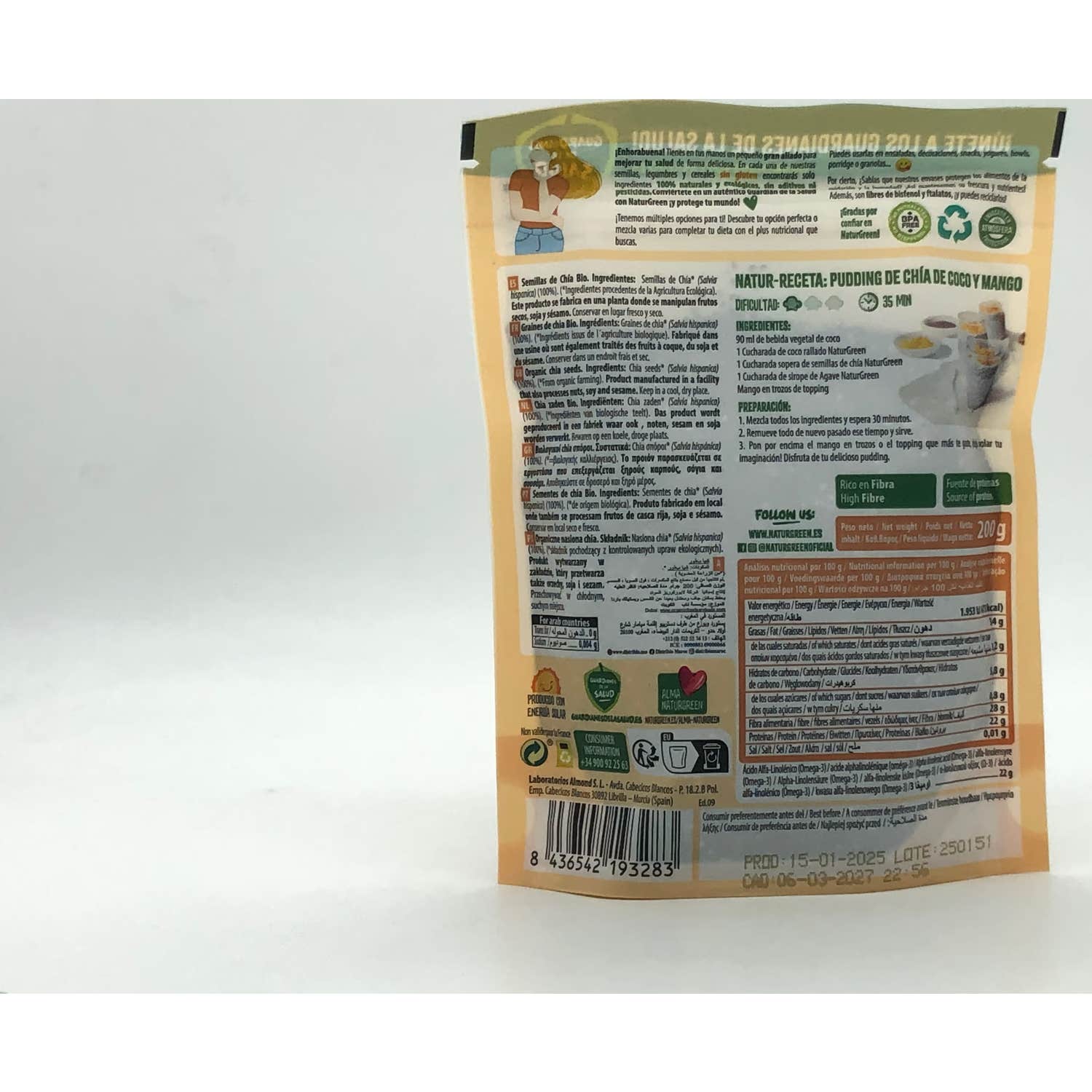 Naturgreen Semillas De Chía Ecológicas 200g