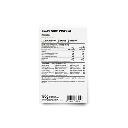 HSN Calostro en Polvo 30% de IgG Activa 150g