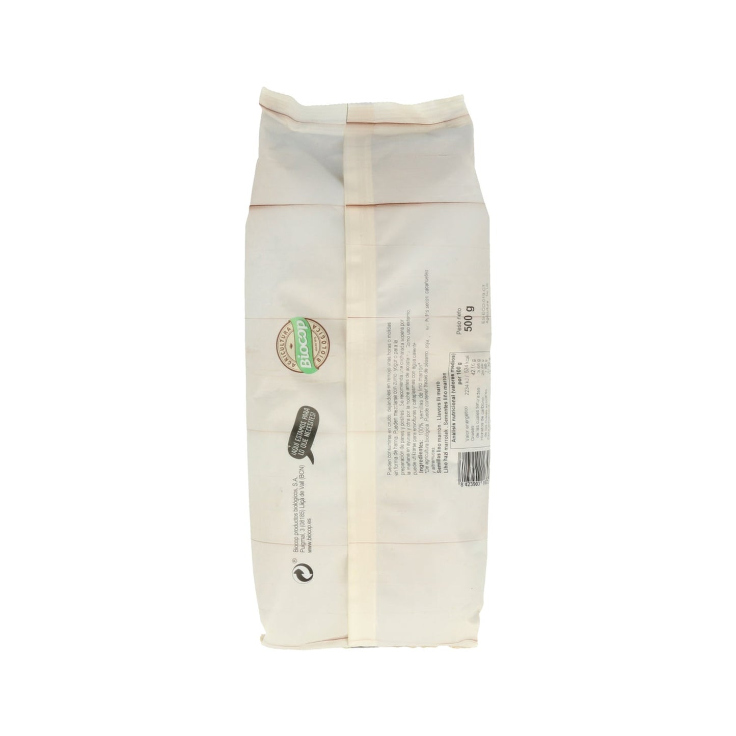 Biocop Linaza Semilla Marrón Bio 500g