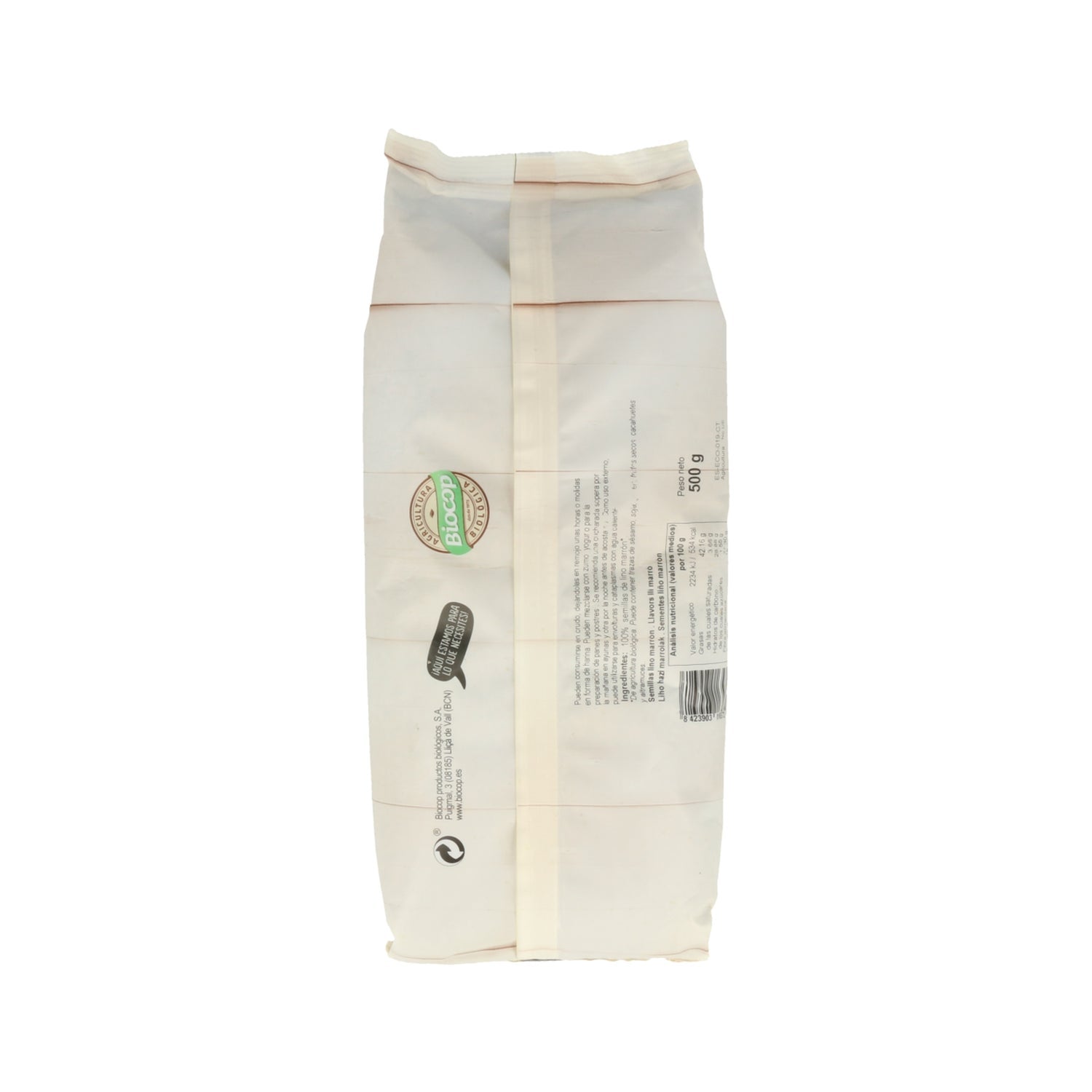 Biocop Linaza Semilla Marrón Bio 500g