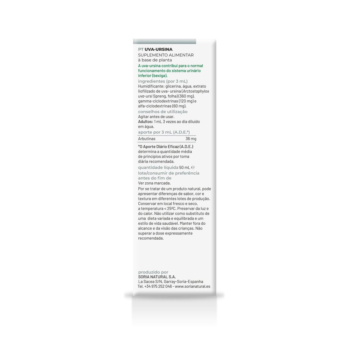 Extracto Gayuba Xxi 50 Ml Soria Natural
