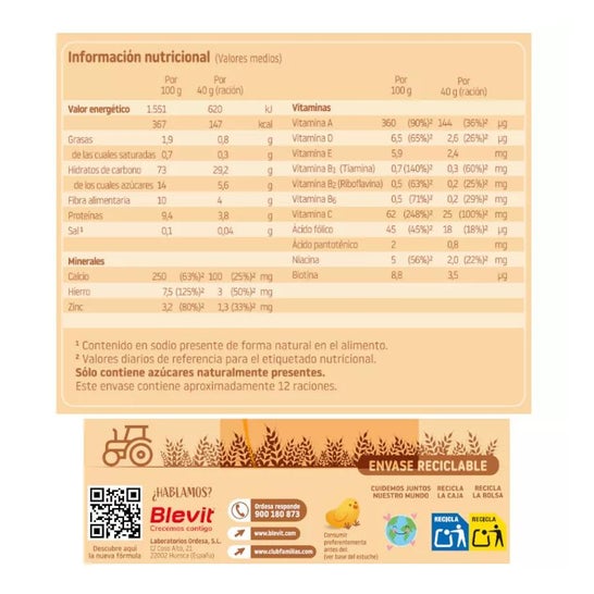 Blevit® Superfibra 8 Cereales 500g