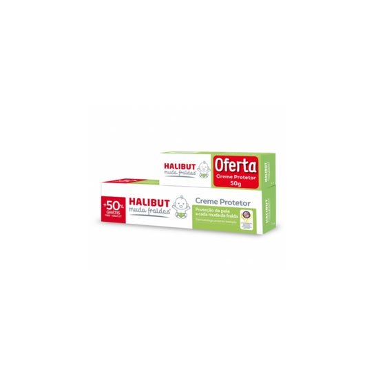 Halibut Muda Fraldas Creme Protetor Pack 150g + 50g