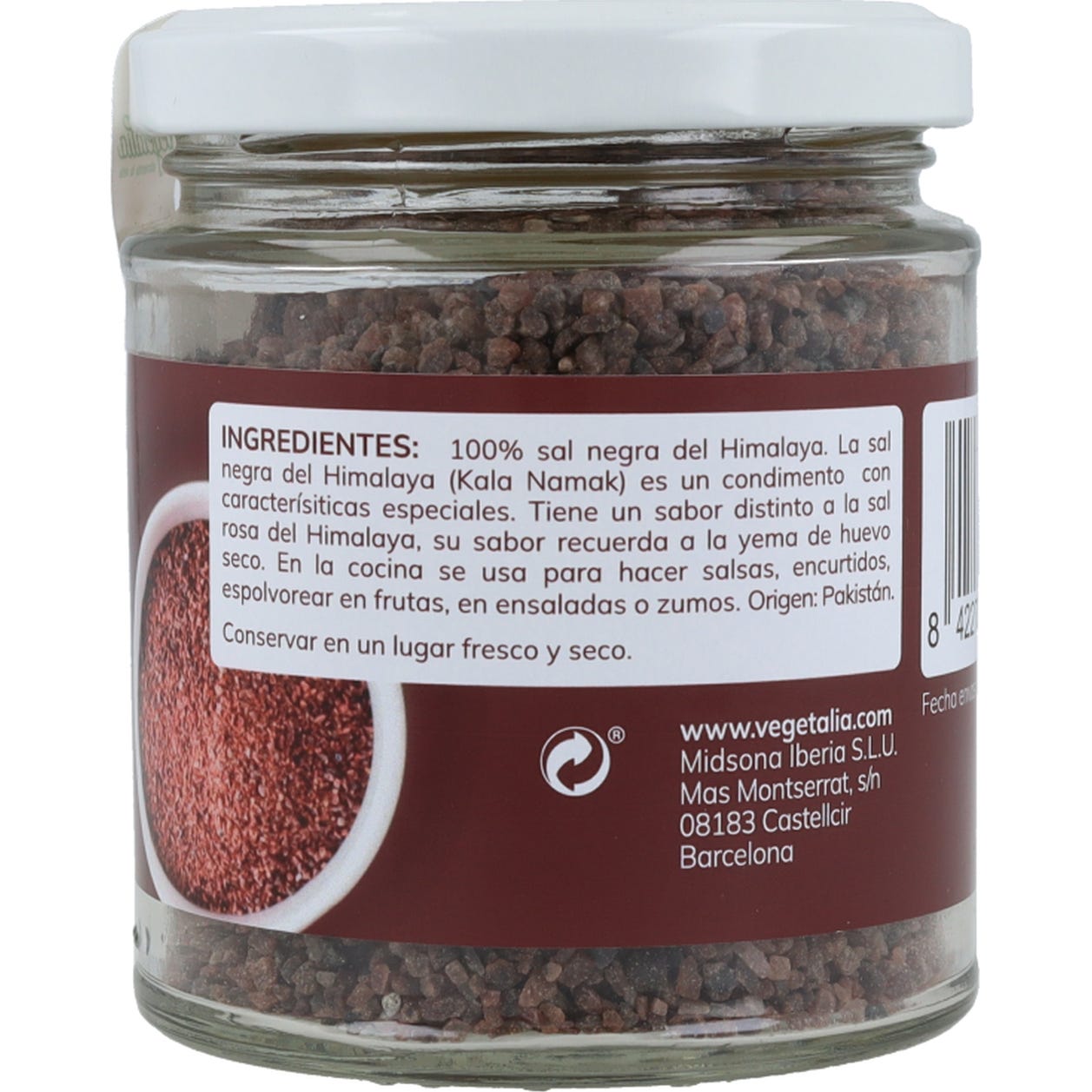 Vegetalia Sal Negra Himalaya Kala Namak 220g