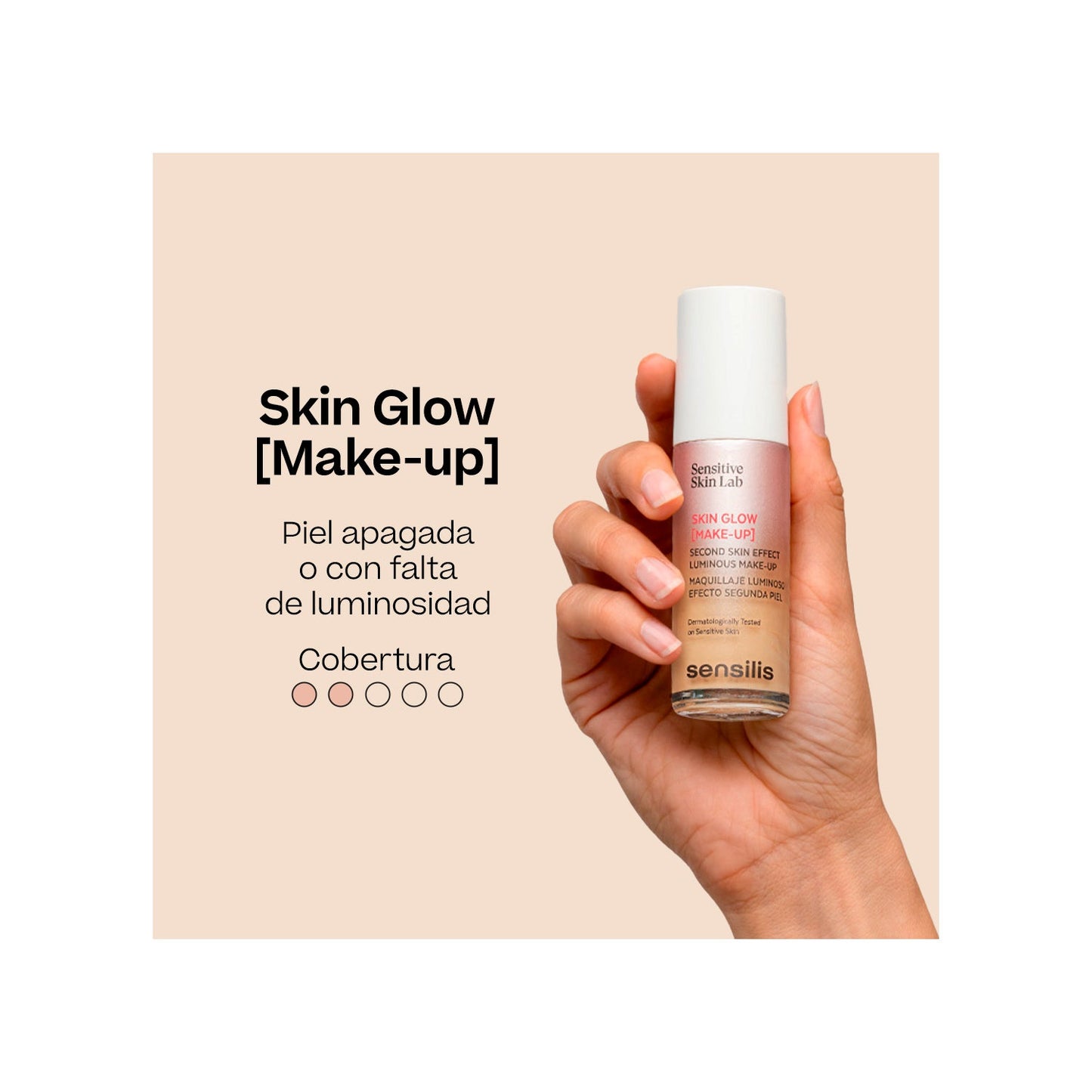 Sensilis Skin Glow [Make-up] Maquillaje Luminoso Efecto Segunda Piel 04 Beige Rosé 30ml