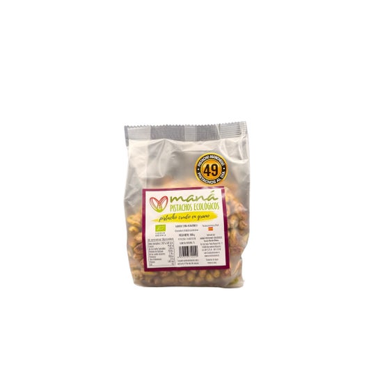Maná Pistachos Pistacho Ecológico Crudo Pelado 300 g