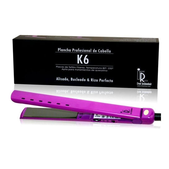 Irene Rios K6 Plancha Profesional de Cabello Lila 1ud