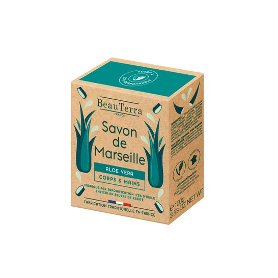 Beauterra Jabón de Marsella Aloe Vera 100 g