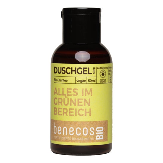 Benecos gel de Baño Te Verde Mini Viaje Bio Vegano 50 ml