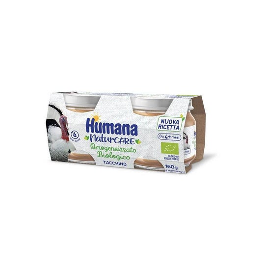 Humana Pavo Papilla Bio 4 M+ 2x80 g