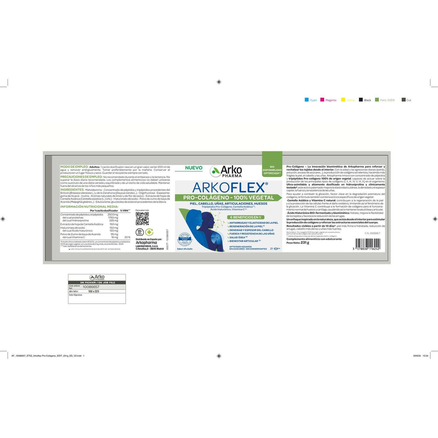 Arkopharma Arkoflex Pro-Colágeno 100% Vegetal 231 g