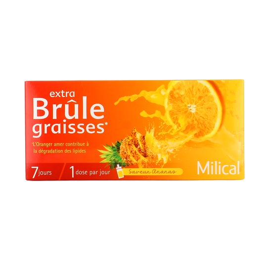 Milical Extra Quemagrasas Sabor Piña 7x10 ml