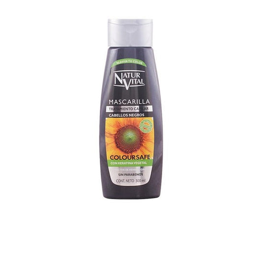 NaturVital Mascarilla Coloursafe Negro 300ml