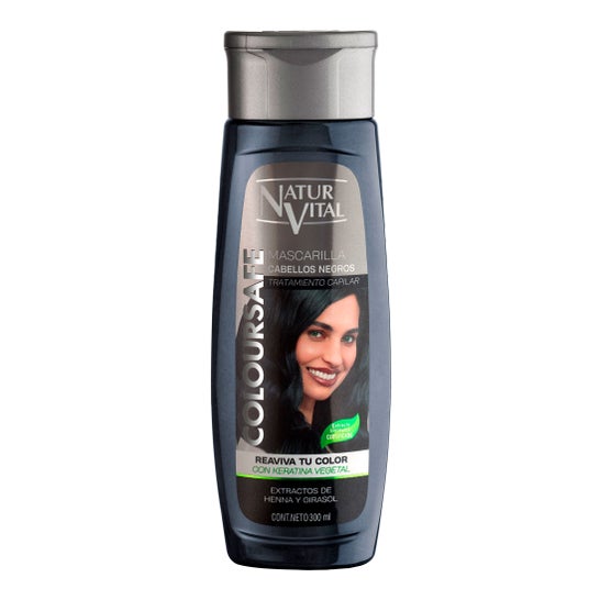 NaturVital Mascarilla Coloursafe Negro 300ml