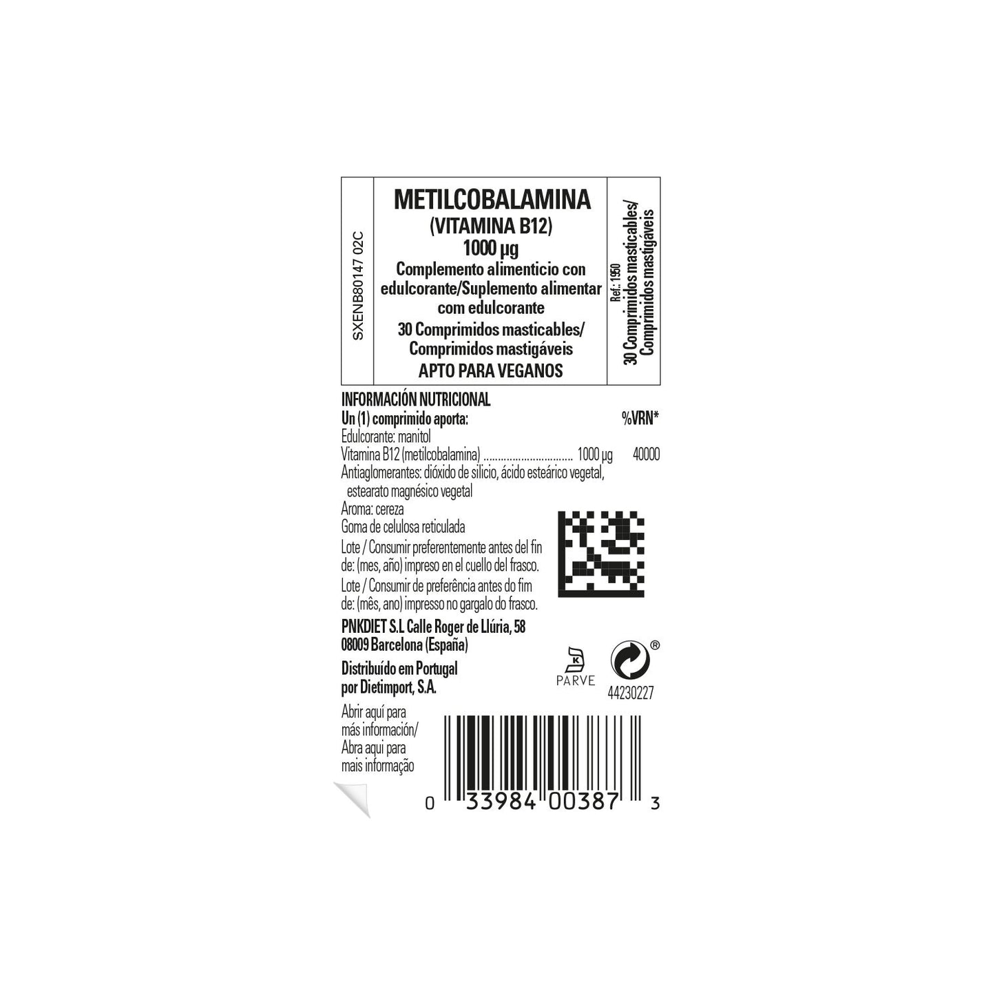 Solgar Vitamina B12 Metilcobalamina 1000mcg 30comp