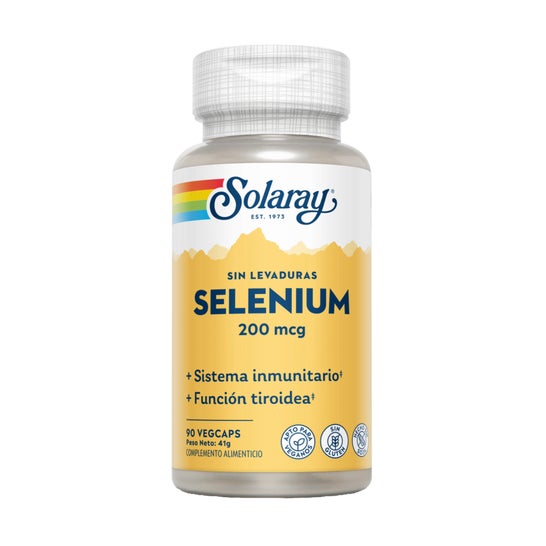 Solaray Selenio 200mcg sin levaduras 90caps