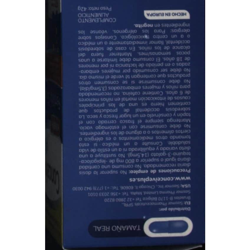 Conceive Plus Apoyo A La Fertilidad Masculina 60caps