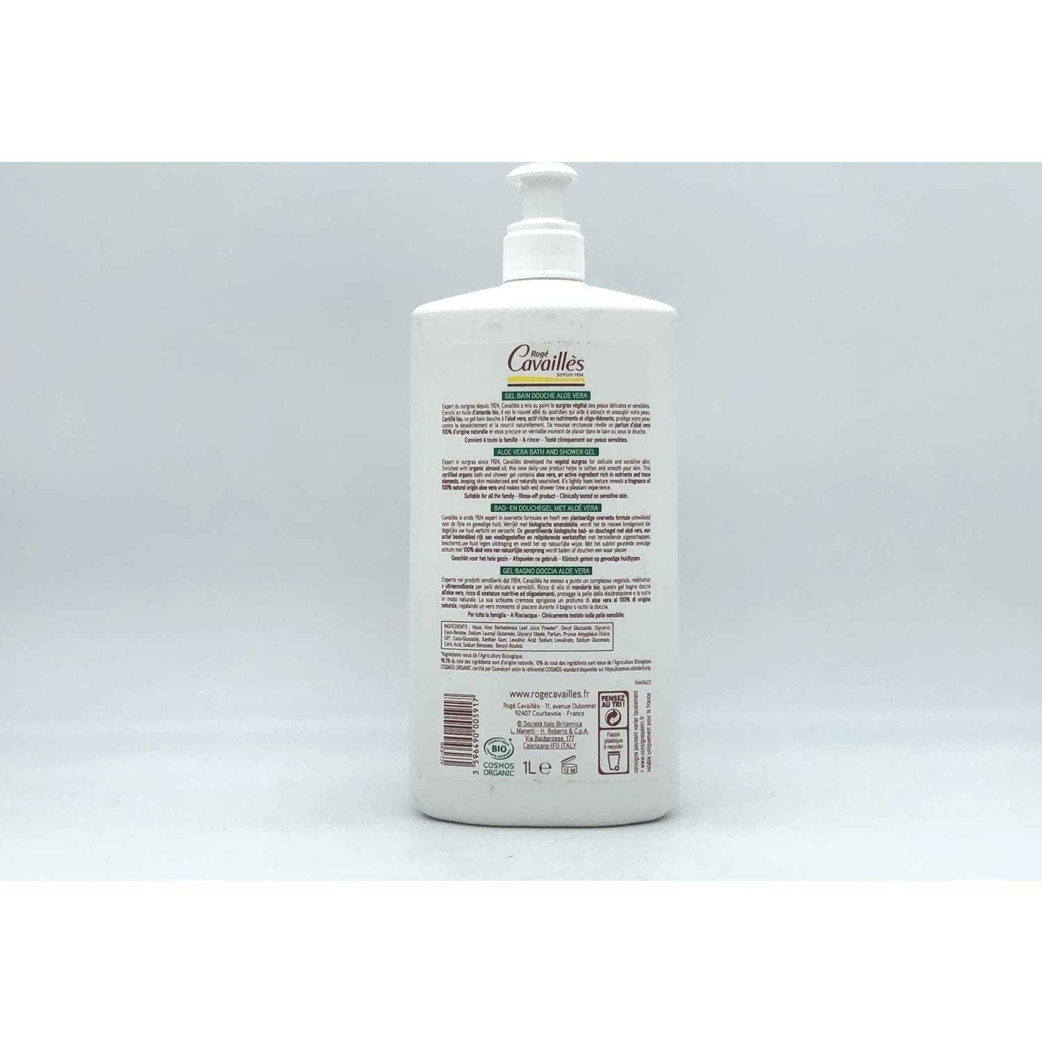Rogé Cavailles Gel de Baño y Ducha Aloe Vera Bio 1l