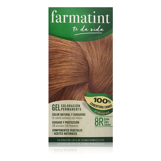 Farmatint Gel 8R Rubio Claro Cobrizo 135ml