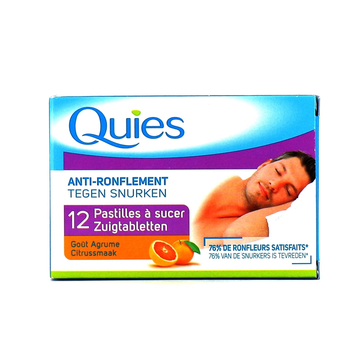 Quies Anti-Ronquidos Pastillas Sabor Cítricos 12uds