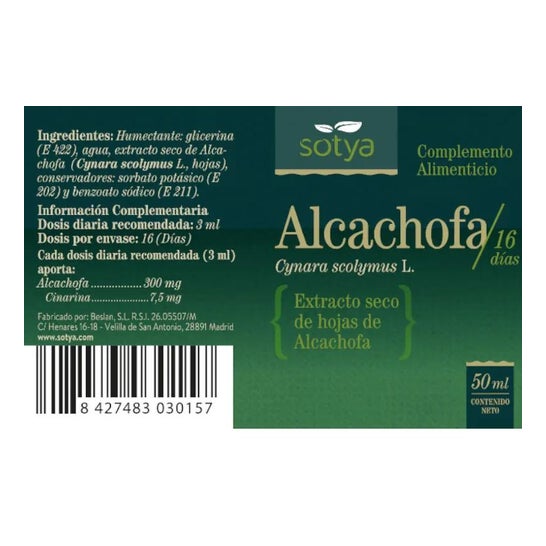 Sotya Alcachofa 60ml