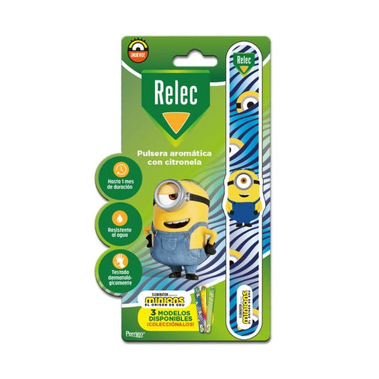 Relec Pulsera Antimosquitos Con Citronela Minions Azul