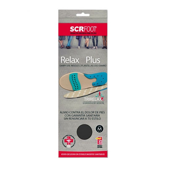 Scr Foot Relax Plus Plantillas Ergo Natural Talla XL 1 Par