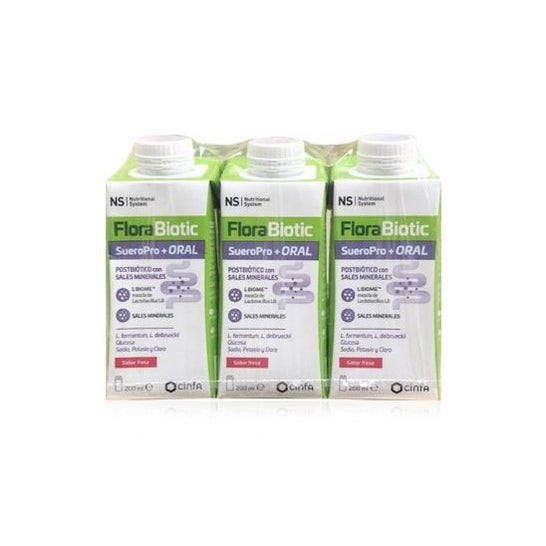 Ns Florabiotic Sueropro+ Oral Fresa 3x200ml