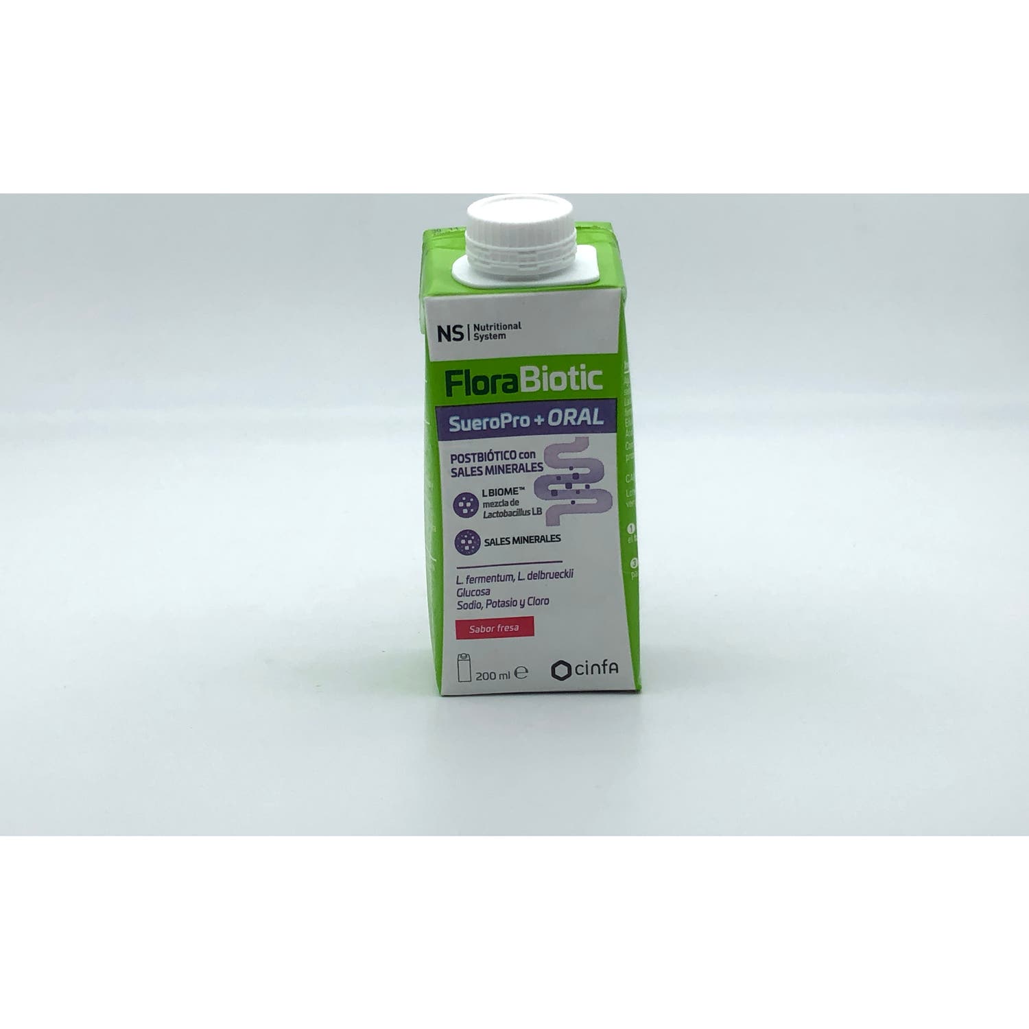Ns Florabiotic Sueropro+ Oral Fresa 3x200ml
