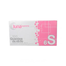 Omare Luna Guantes Nitrilo Negro sin Polvo Talla S 100uds
