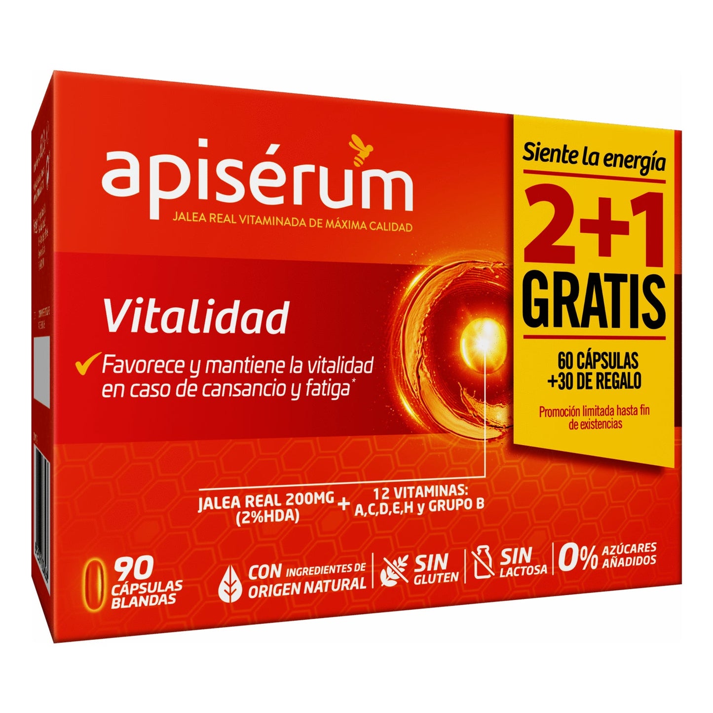 Apisérum Pack Vitalidad 3 meses 90caps