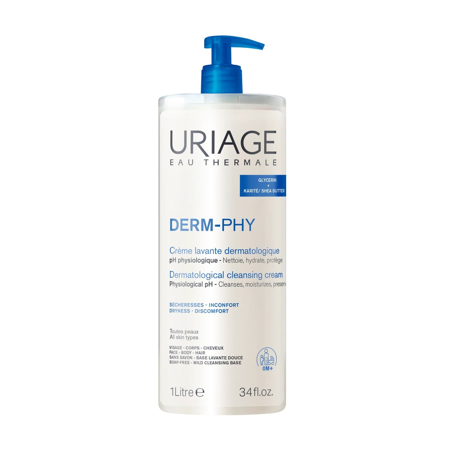 Uriage Derm-Phy Crema Limpiadora 1L