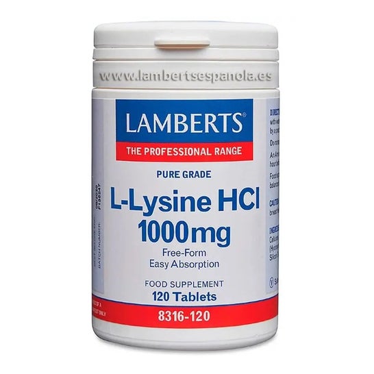 Lamberts L-Lisine HCL 1000mg 120 Tabletas